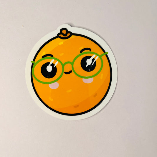 Orange Vinyl Sticker